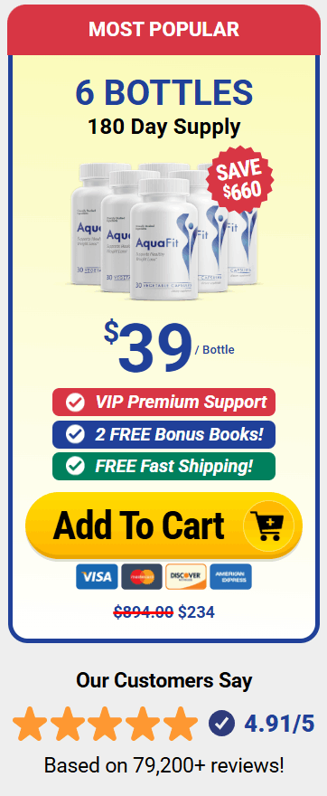 AquaFit order 6 bottle